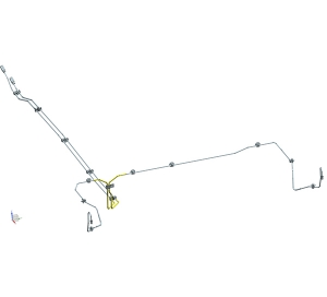 Rear Brake Tube Assembly（4.76PVF）